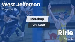 Matchup: West Jefferson vs. Ririe  2019