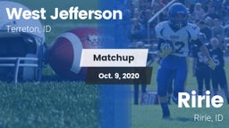 Matchup: West Jefferson vs. Ririe  2020