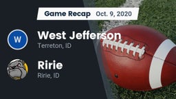 Recap: West Jefferson  vs. Ririe  2020