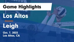 Los Altos  vs Leigh  Game Highlights - Oct. 7, 2023