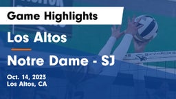 Los Altos  vs Notre Dame - SJ Game Highlights - Oct. 14, 2023
