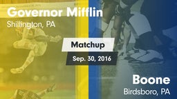 Matchup: Governor Mifflin vs. Boone  2016