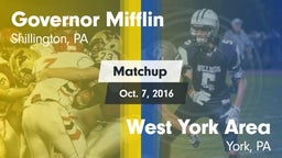 Matchup: Governor Mifflin vs. West York Area  2016