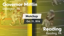 Matchup: Governor Mifflin vs. Reading  2016