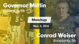 Matchup: Governor Mifflin vs. Conrad Weiser  2016
