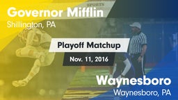Matchup: Governor Mifflin vs. Waynesboro  2016