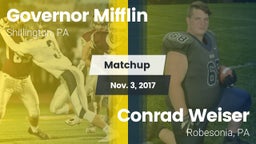 Matchup: Governor Mifflin vs. Conrad Weiser  2017