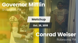 Matchup: Governor Mifflin vs. Conrad Weiser  2018