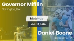 Matchup: Governor Mifflin vs. Daniel Boone  2020