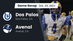 Recap: Dos Palos  vs. Avenal  2021