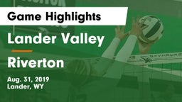Lander Valley  vs Riverton  Game Highlights - Aug. 31, 2019