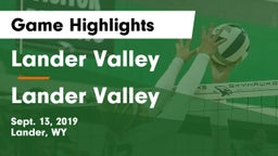Lander Valley  vs Lander Valley  Game Highlights - Sept. 13, 2019