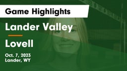 Lander Valley  vs Lovell  Game Highlights - Oct. 7, 2023