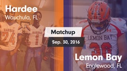 Matchup: Hardee vs. Lemon Bay  2016