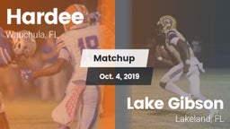 Matchup: Hardee vs. Lake Gibson  2019