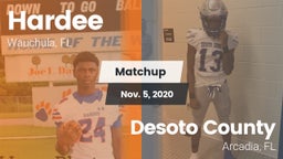Matchup: Hardee vs. Desoto County  2020