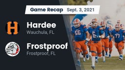 Recap: Hardee  vs. Frostproof  2021
