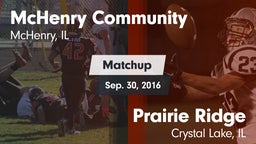 Matchup: McHenry vs. Prairie Ridge  2016