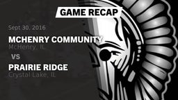 Recap: McHenry Community  vs. Prairie Ridge  2016