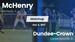 Matchup: McHenry  vs. Dundee-Crown  2017