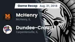 Recap: McHenry  vs. Dundee-Crown  2018