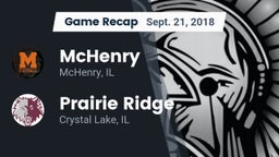 Recap: McHenry  vs. Prairie Ridge  2018