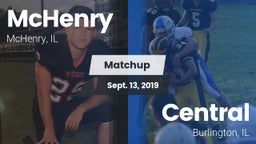 Matchup: McHenry  vs. Central  2019