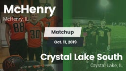 Matchup: McHenry  vs. Crystal Lake South  2019