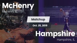 Matchup: McHenry  vs. Hampshire  2019