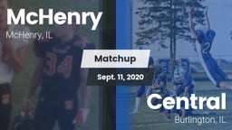 Matchup: McHenry  vs. Central  2020