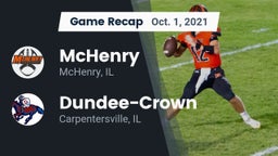 Recap: McHenry  vs. Dundee-Crown  2021