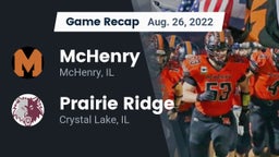 Recap: McHenry  vs. Prairie Ridge  2022