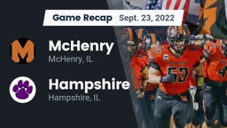 Recap: McHenry  vs. Hampshire  2022