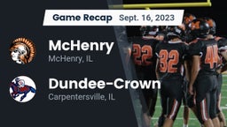 Recap: McHenry  vs. Dundee-Crown  2023