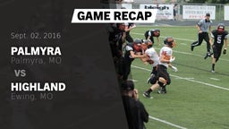 Recap: Palmyra  vs. Highland  2016