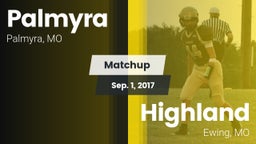 Matchup: Palmyra  vs. Highland  2017