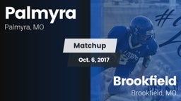 Matchup: Palmyra  vs. Brookfield  2017
