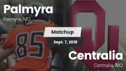 Matchup: Palmyra  vs. Centralia  2018