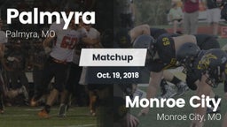 Matchup: Palmyra  vs. Monroe City  2018