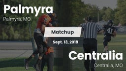 Matchup: Palmyra  vs. Centralia  2019