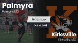 Matchup: Palmyra  vs. Kirksville  2019