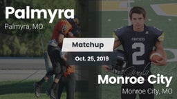 Matchup: Palmyra  vs. Monroe City  2019