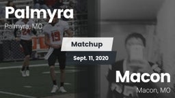 Matchup: Palmyra  vs. Macon  2020