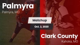 Matchup: Palmyra  vs. Clark County  2020