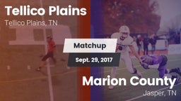 Matchup: Tellico Plains vs. Marion County  2017