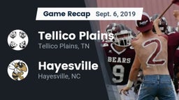 Recap: Tellico Plains  vs. Hayesville 2019