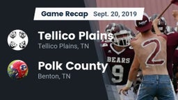 Recap: Tellico Plains  vs. Polk County  2019