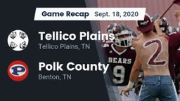 Recap: Tellico Plains  vs. Polk County  2020