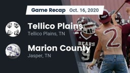 Recap: Tellico Plains  vs. Marion County  2020