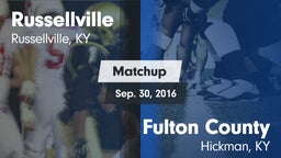 Matchup: Russellville vs. Fulton County  2016